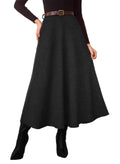 Pink Queen Plaid Skirts for Women A Line High Waist Flared Tartan Skirts