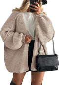PRETTYGARDEN Womens Open Front Oversized Cardigan Sweaters